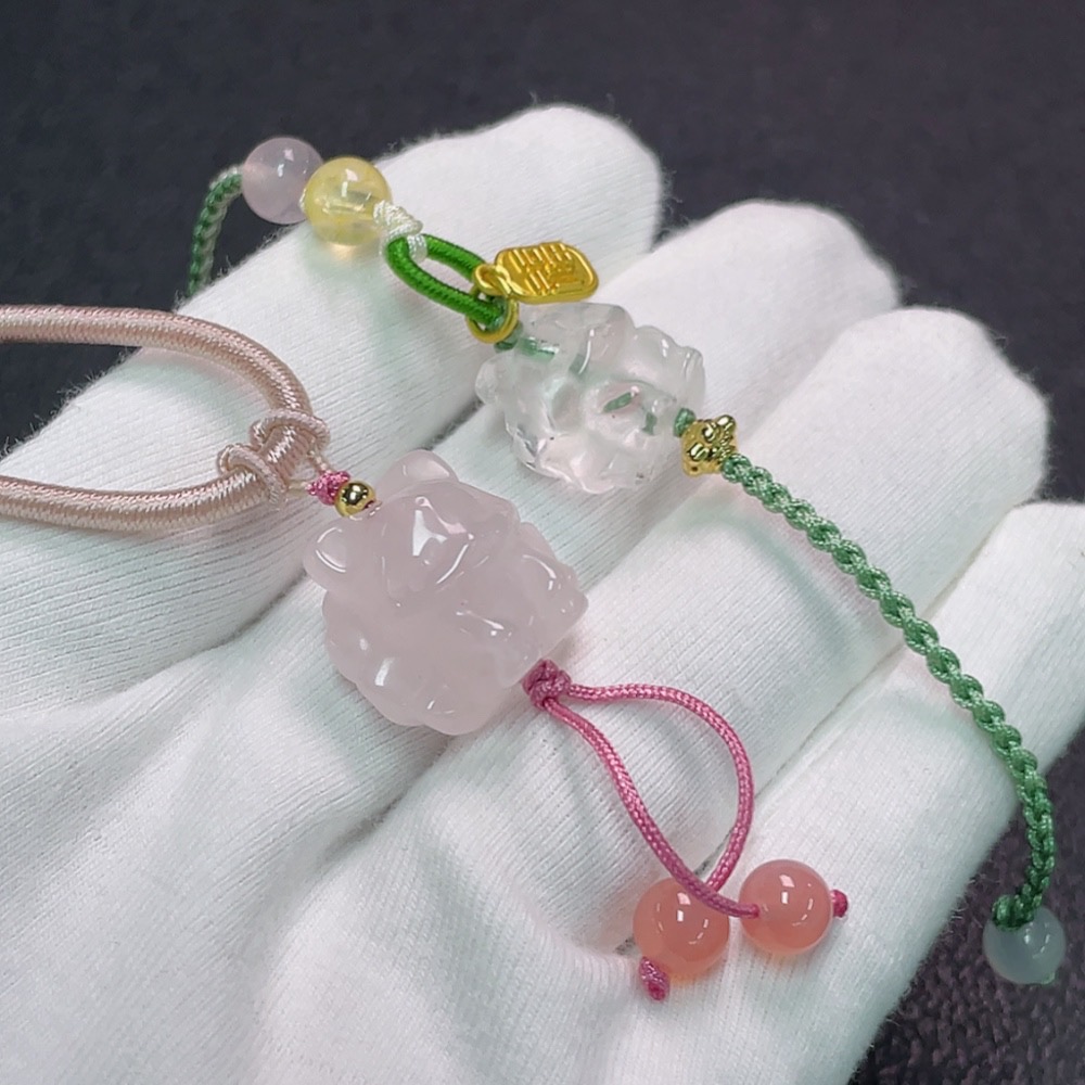 C33852090 Crystal Necklace Non-Gold Total Weight Approx. 13.46g With Rope Wholesale Lot