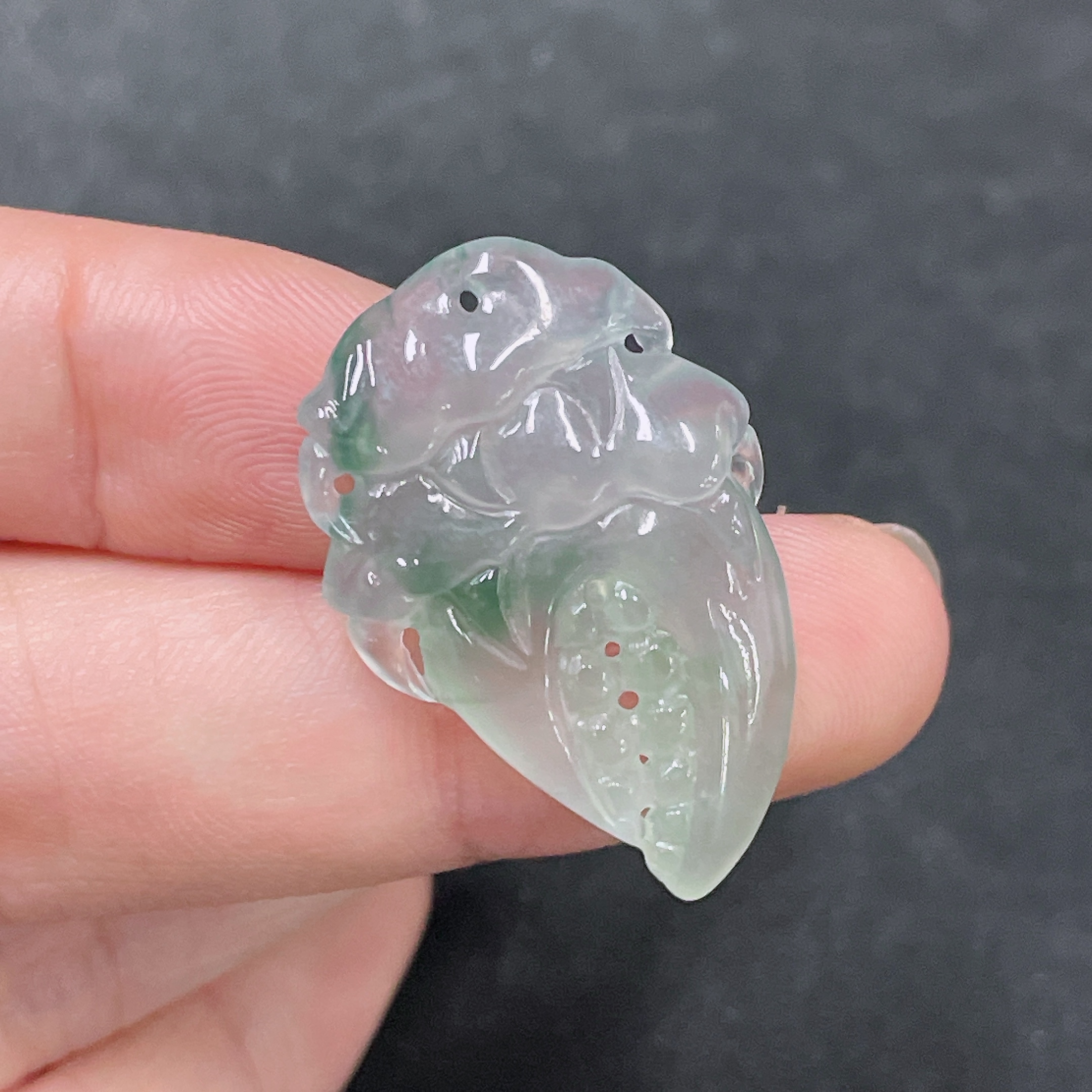 F32747262 Jadeite Pendant Crab Claw Total Weight Approx. 5.15g