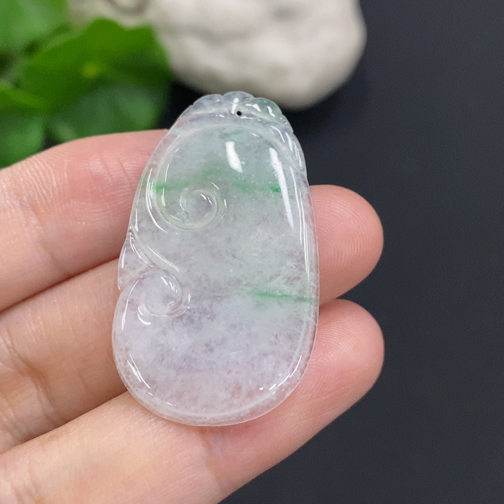 F34069916 Jadeite Ruyi Pendant Total Weight Approx. 4.2g