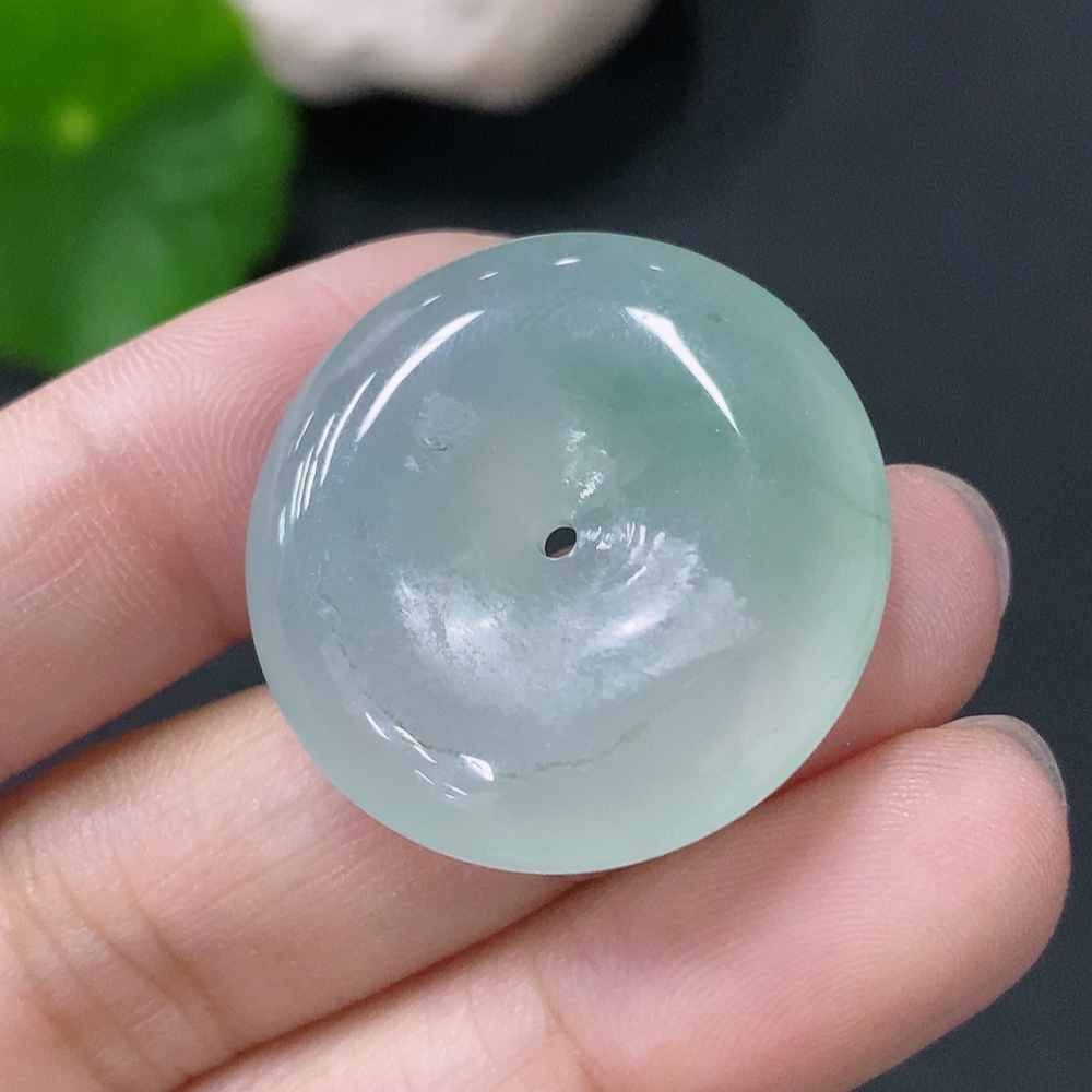 F33829585 JadeitePendant Peace Buckle, Total Weight Approx. 8.6g