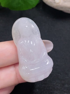 F32710122 Jadeite Guanyin Pendant Total Weight Approximately 13.4g