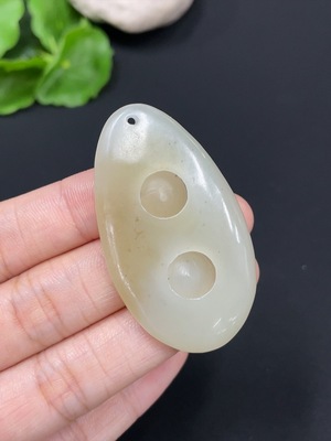 H29430621 Hetian Jade Pendant  Antique Style  Total Weight: Approx. 14g