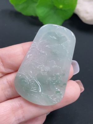 F27103182 Jadeite Success Comes with the Horse Pendant