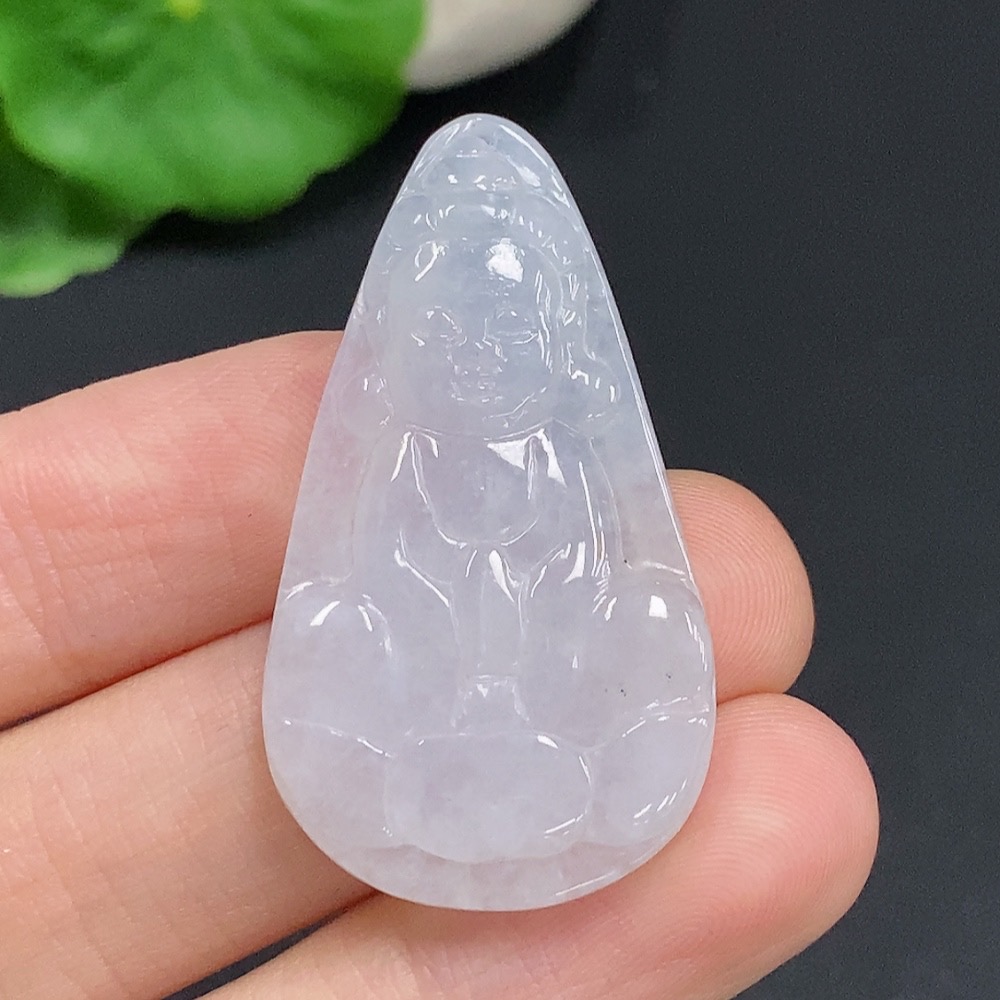 F32724145 Jadeite Guanyin Pendant, Total Weight Approximately 7.2g