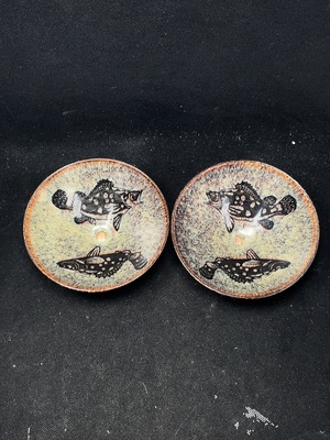 W41943479 陶瓷 2件 全品 近代黑釉吉州窑碗