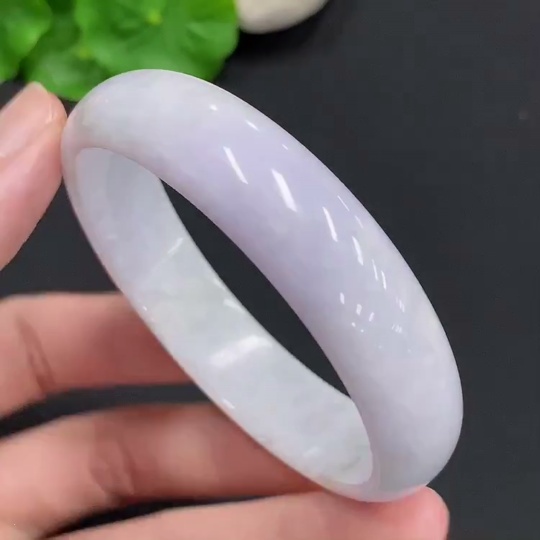 F30512886 Jadeite Round Bangle, Total Weight Approx. 43.4g, Size 56.3
