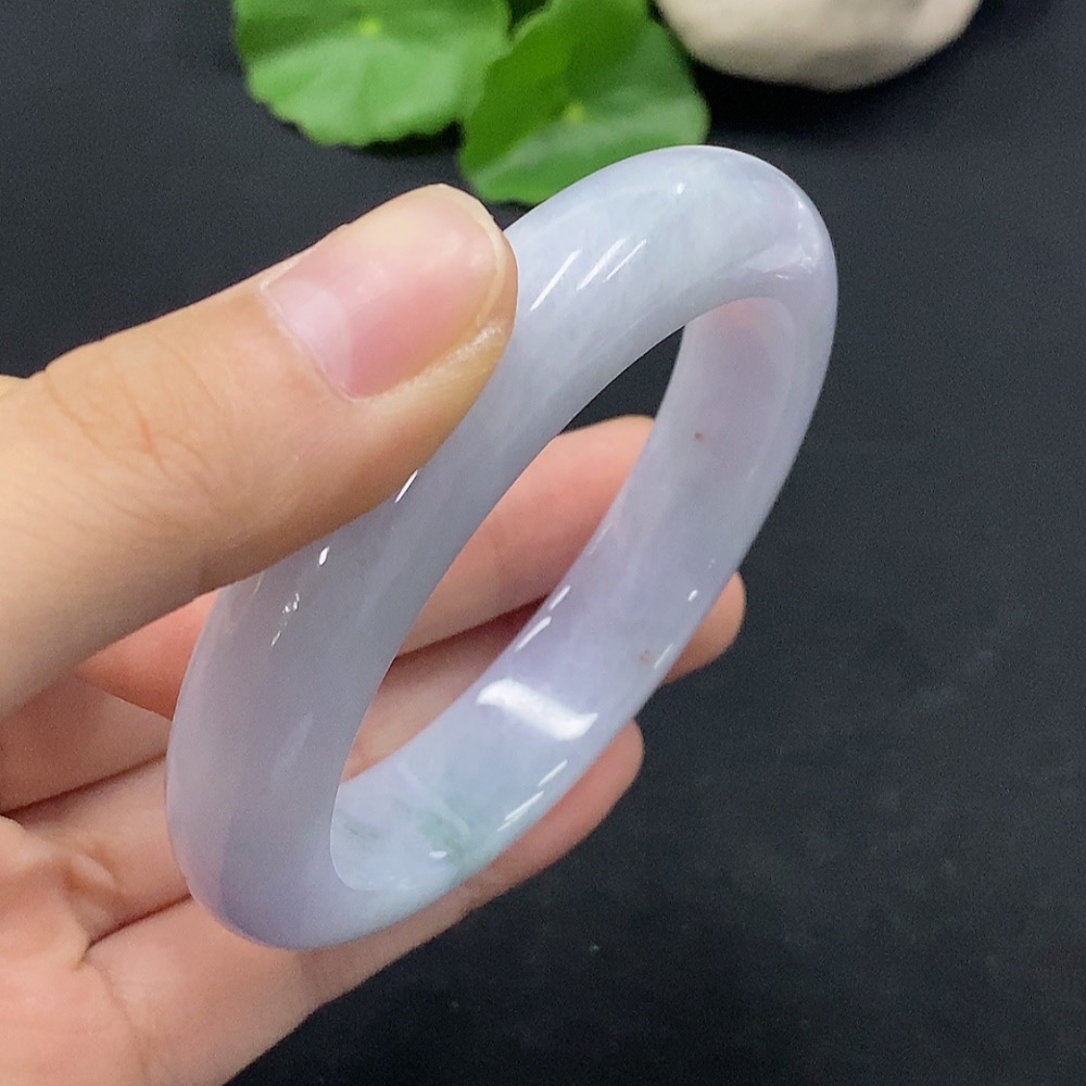 F33866613 Jadeite Bangle Set, Circumference 56.2, Partially Inlaid with Unpolished Rough