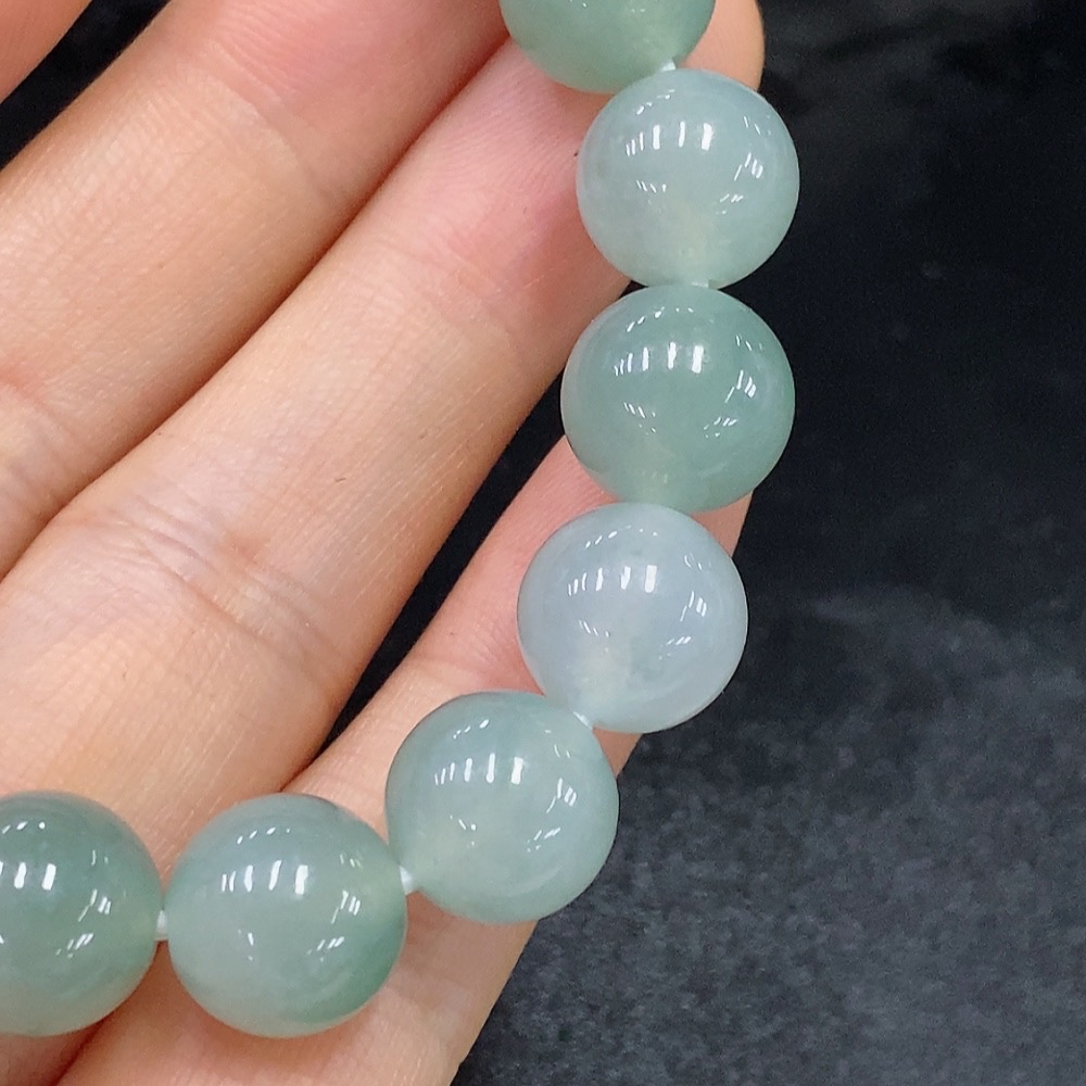 F26036835 Jadeite Bead Necklace Approx. 10.7mm Total Weight Approx. 39.4g