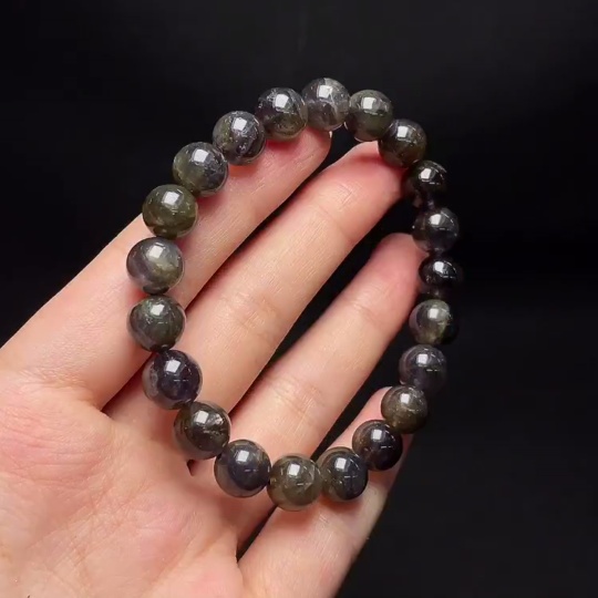 C34048020 Iolite Bracelet, Total Weight Approx. 21.8g, Size 9mm