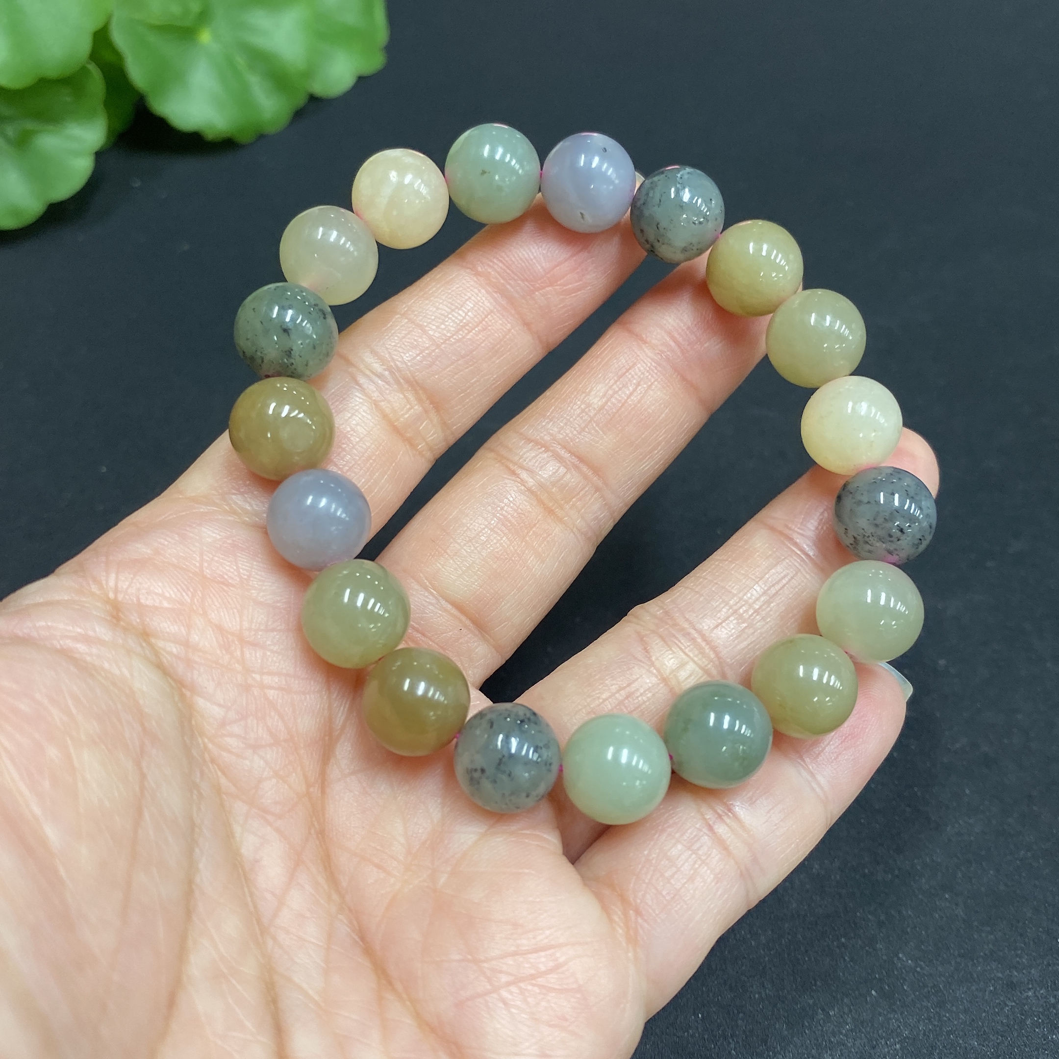 H34036701 Hetian Jade Bracelet, Approx. 9.8mm, Total Weight Approx. 28.1g