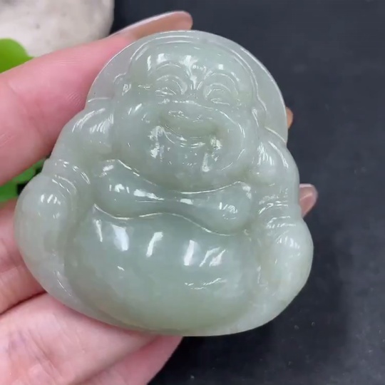 H31664331 Hetian Jade Pendant Buddha Total Weight Approx. 38.6g