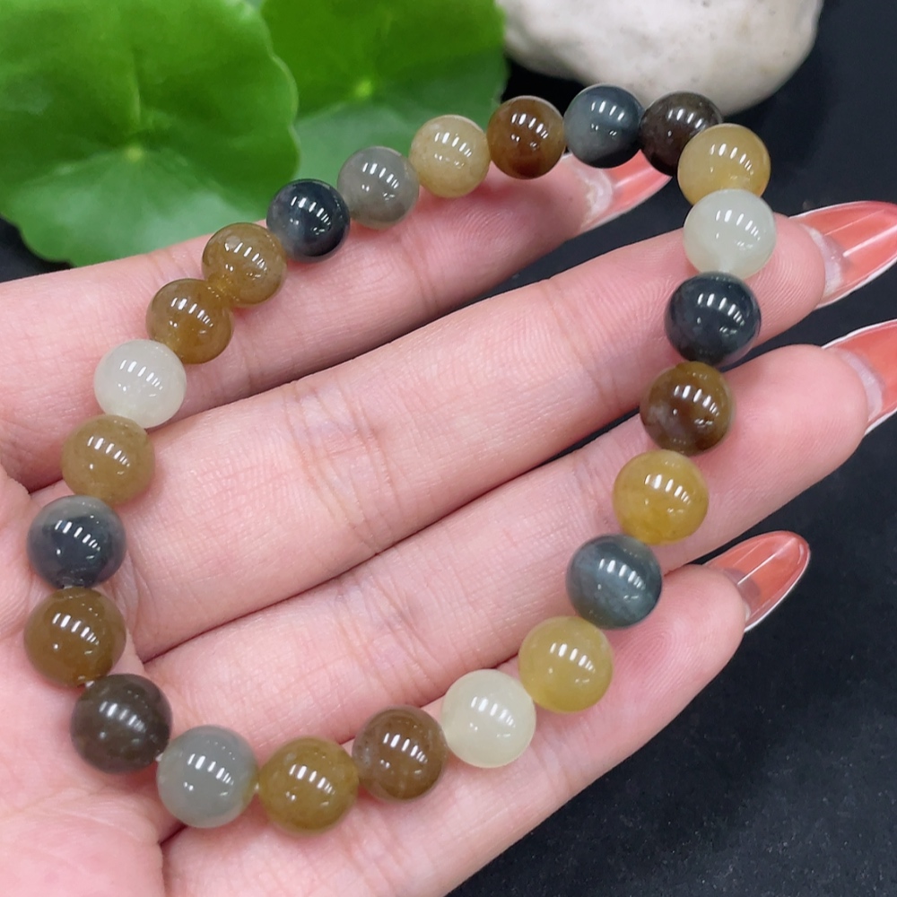 H34027264 Hetian Jade Bracelet, approx. 7.8mm, total weight approx. 18.6g