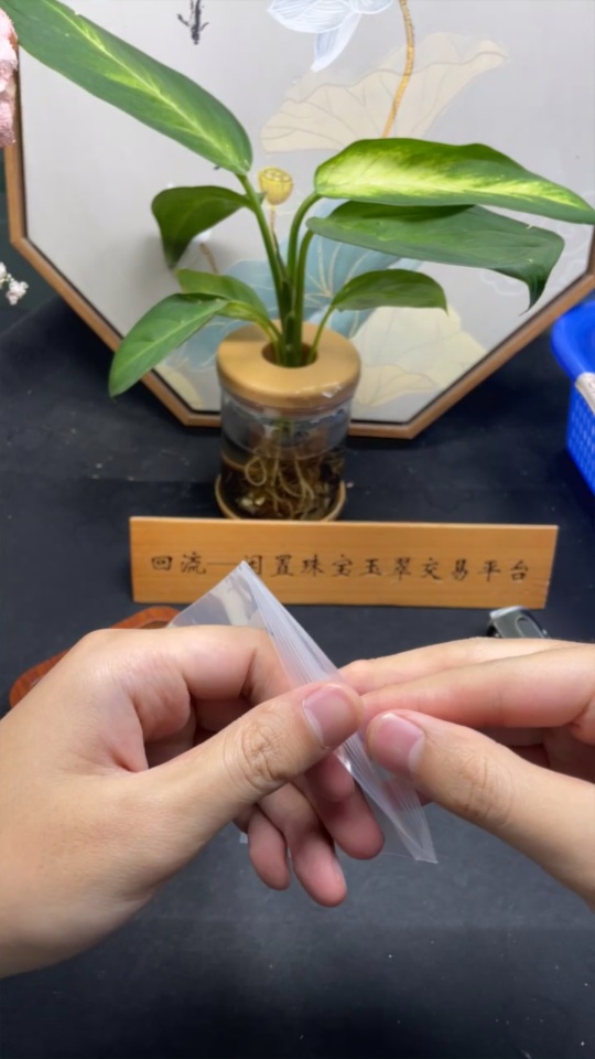 F33894196 Jadeite Leaf Pendant 18K Gold Total Weight Approx. 2.5g