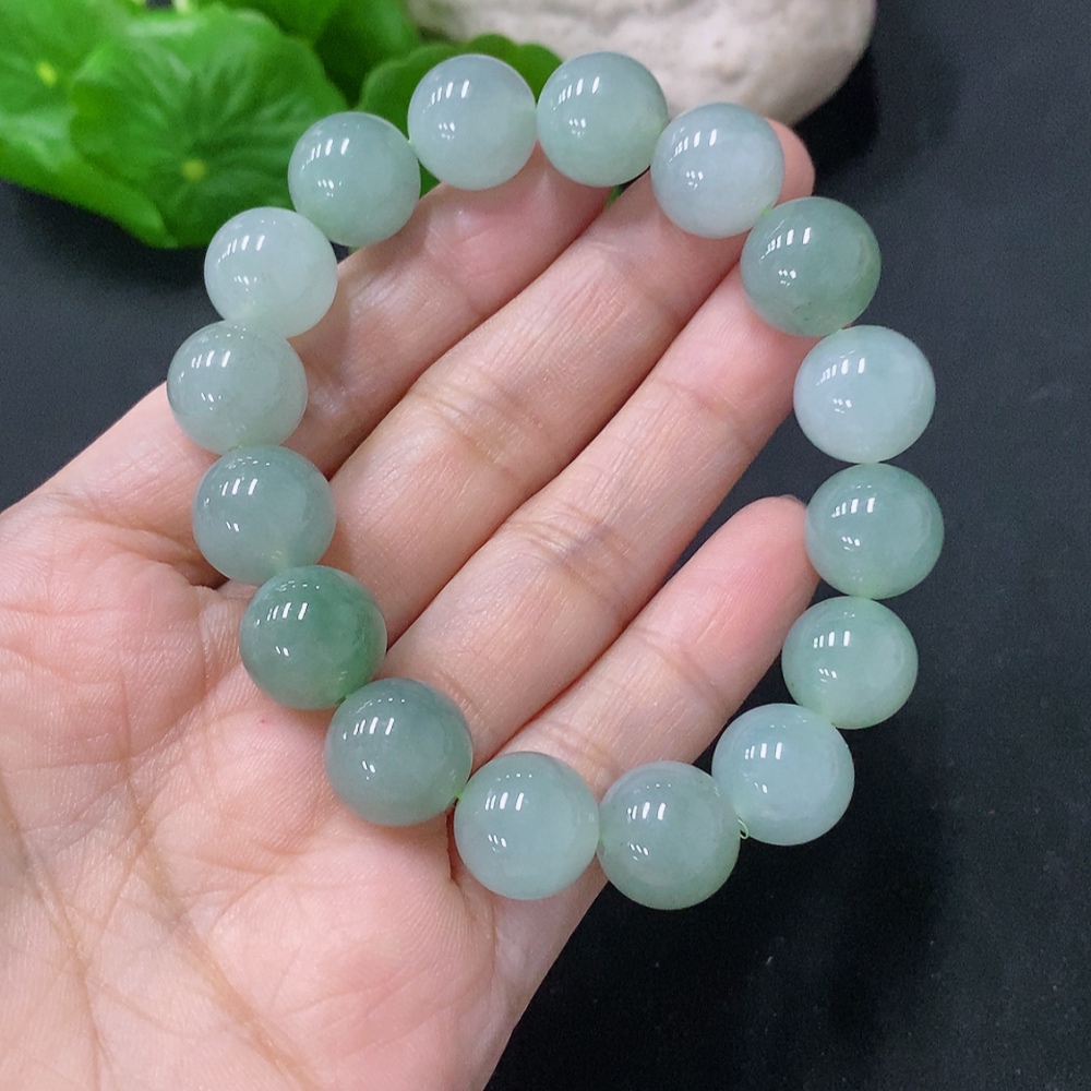 F35088482 Jadeite Bracelet Approx. 12mm Total Weight Approx. 46.1g