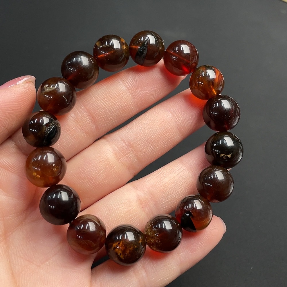 C26938037 Amber Beeswax Bracelet Total Weight Approx.16g Size 12.1mm