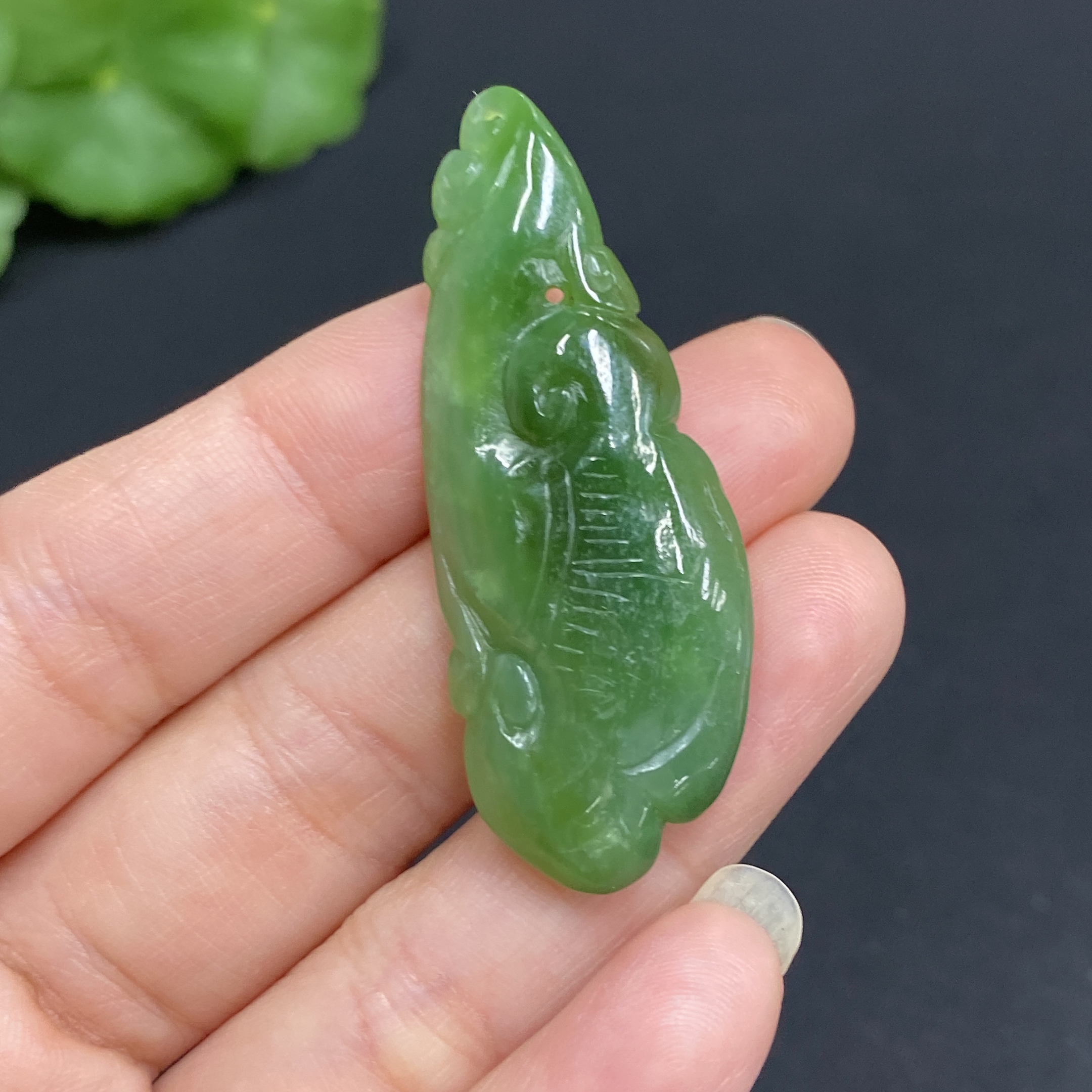 H34036516 Hetian Jade Pendant  Ruyi  Total Weight: Approx. 7.5g
