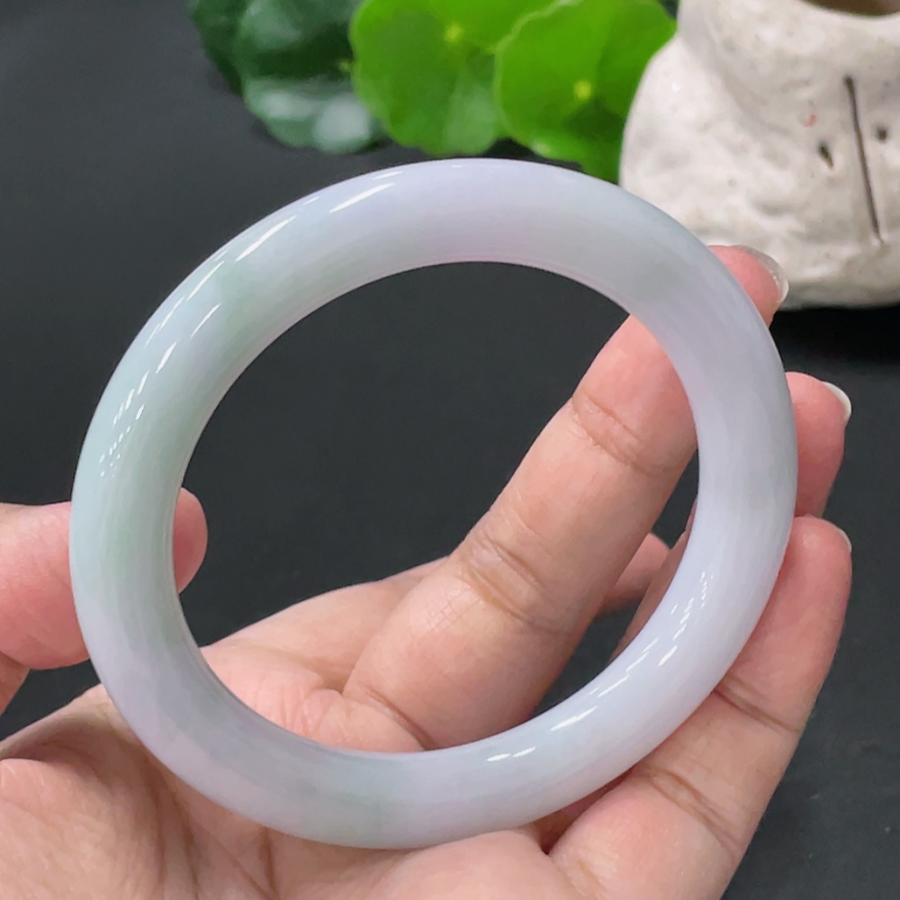 F33935756 Jadeite Round Bangle Total Weight About52g Streetsize55.9