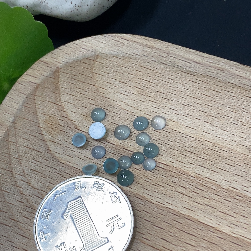 F29417737 Jadeite Inlaid Pieces (Sold as a Lot)