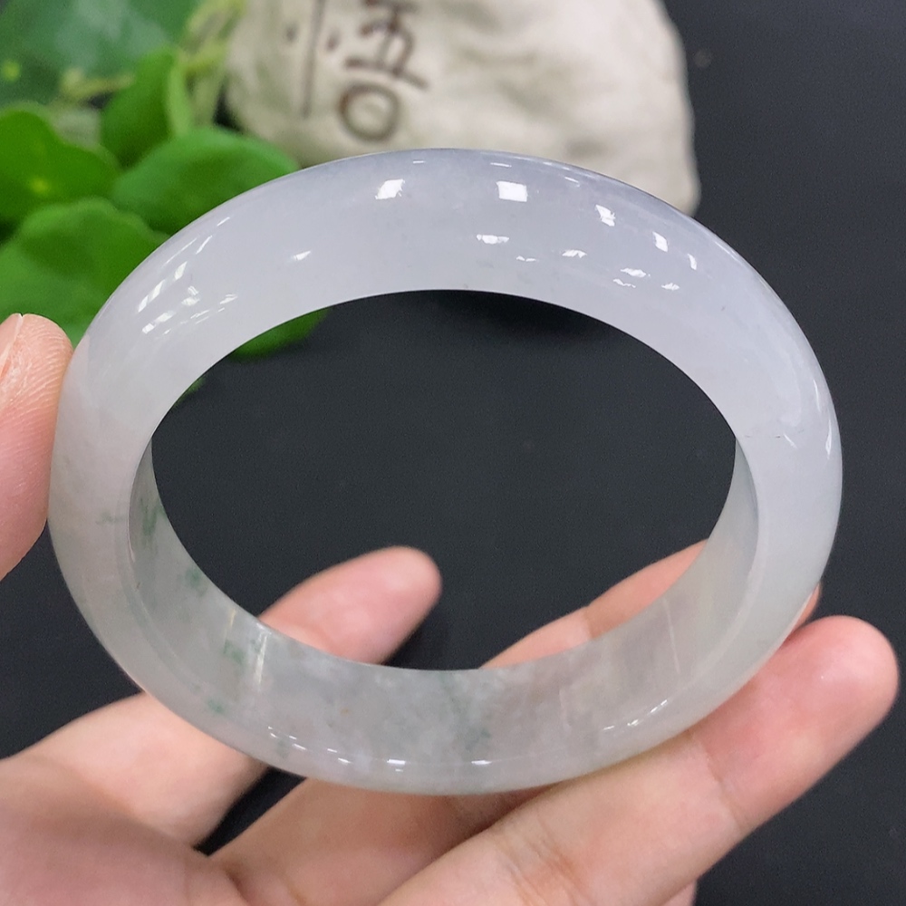 F31647777 Jadeite Round Bracelet Size 55.7 Total Weight Approx. 63.7g