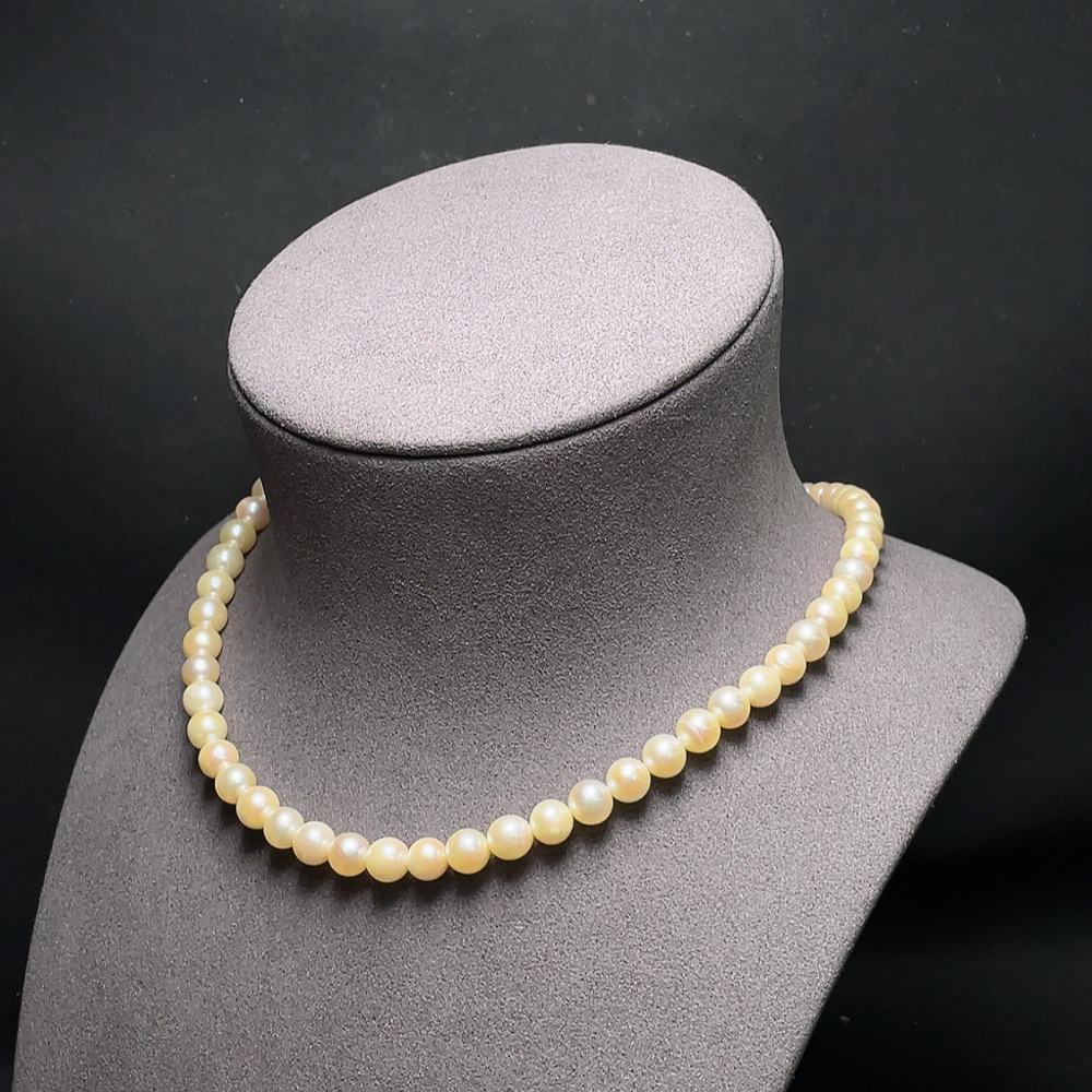 C33937723 Saltwater Pearl Necklace Non-Gold Total Weight Approx. 33.2g Size Approx. 7.3mm