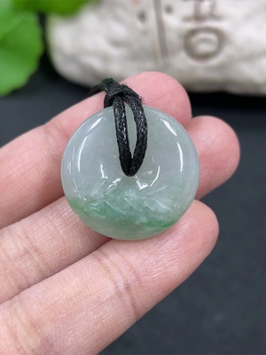 F43178970 Jadeite Peace Knot Pendant Total Weight Approx. 7.65g Non-Gold