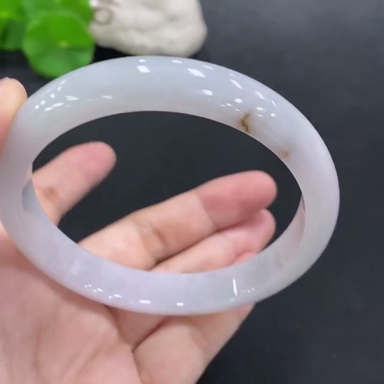 F31622227 Jadeite Round Bangle Size 66 Total Weight Approximately 63.2g