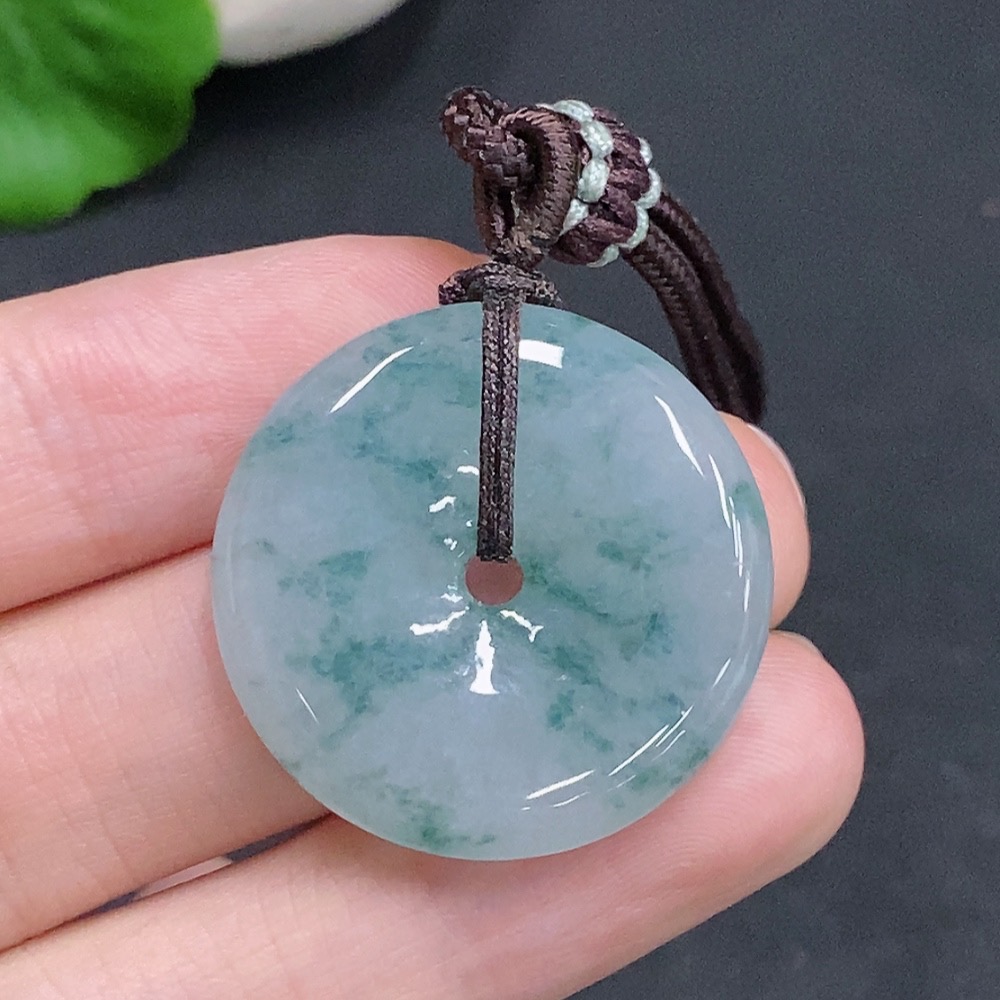 F34961504 Jadeite Peace Knot Total Weight Approx. 11g (Including Rope Weight)