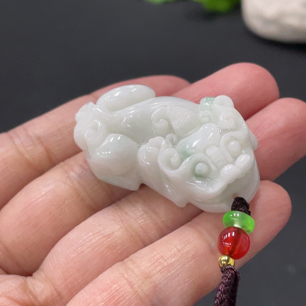 F32754567 Jadeite Pixiu Pendant Total Weight Approx.22g