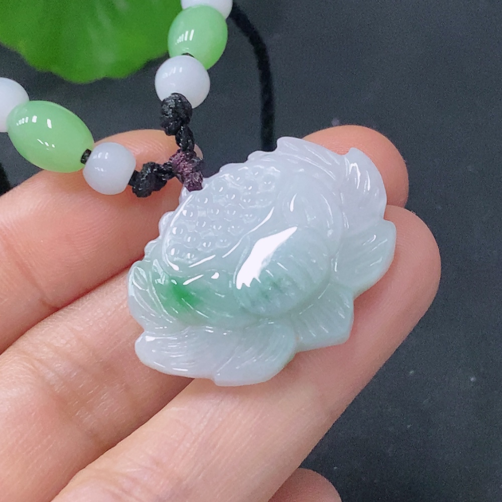 F30507941 Jadeite Pendant Lotus