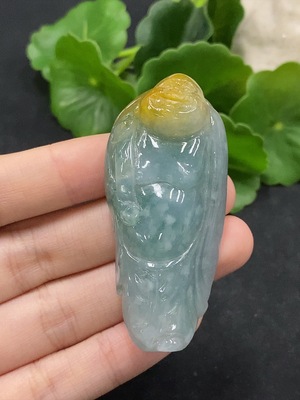 F35090134 Jadeite Buddha Pendant Total Weight Approx. 45g