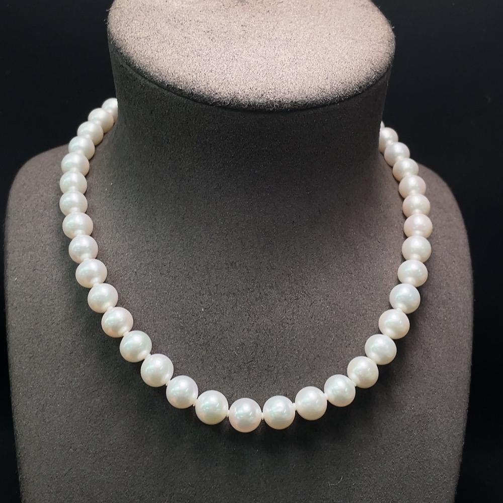 C29343396 Pearl Beaded Necklace Total Weight Approx. 57.01g Size 9.4mm Red Parts Non-Gold Others Gold Content 58%