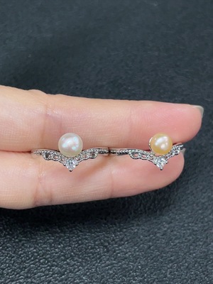 C34038141 Pearl Ring Non-Gold Adjustable Total Weight Approx. 4.04g Sell as a Lot