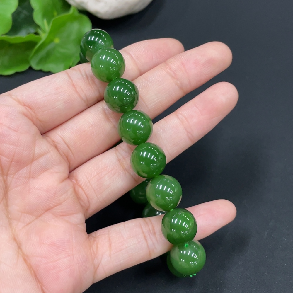H29388077 Hetian Jade Bead Bracelet