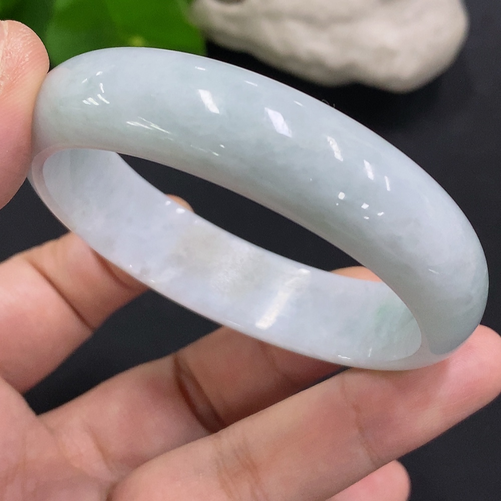 F31622315 Imperial Concorde Jadeite Bangle Size 54.3/47 Total Weight Approx. 43.6g