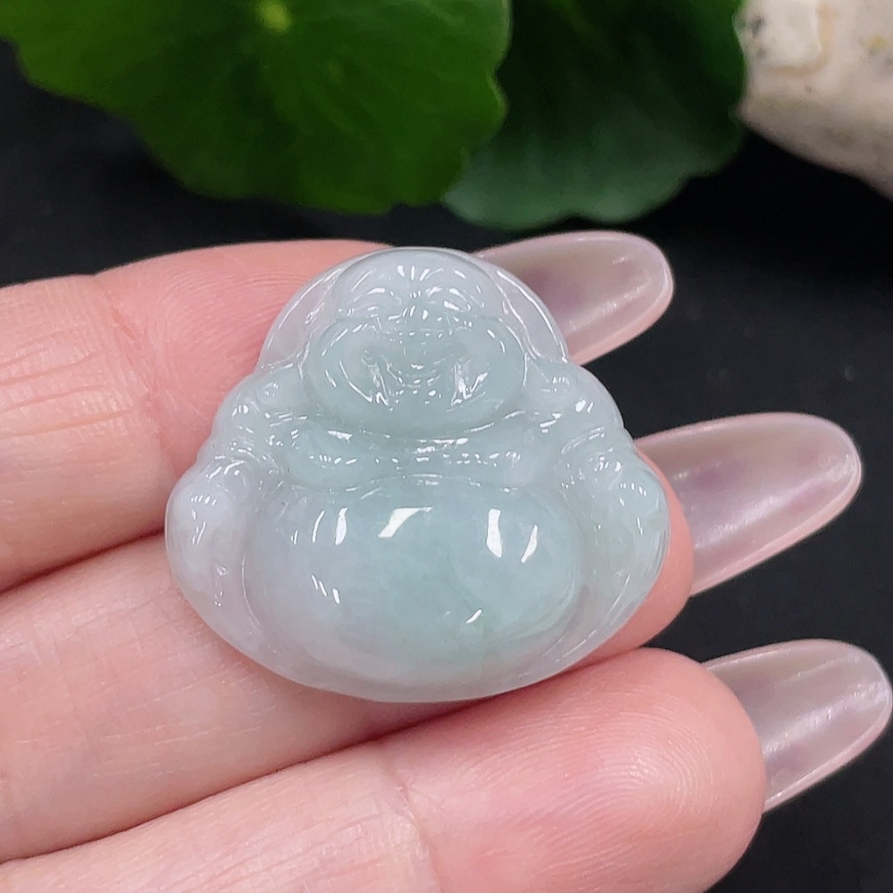 F34068815 Jadeite Buddha Pendant, Total Weight Approx. 5.8g