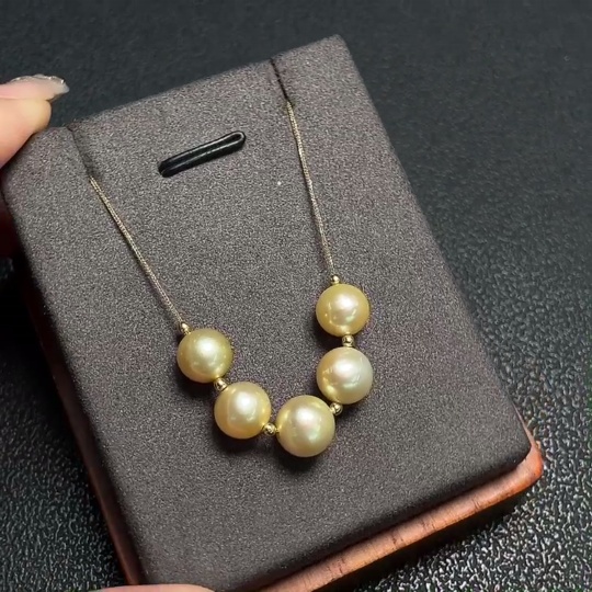 C27049646 Seawater Pearl Necklace 18k Gold Approx. 8.7mm Total Weight About 4.60g