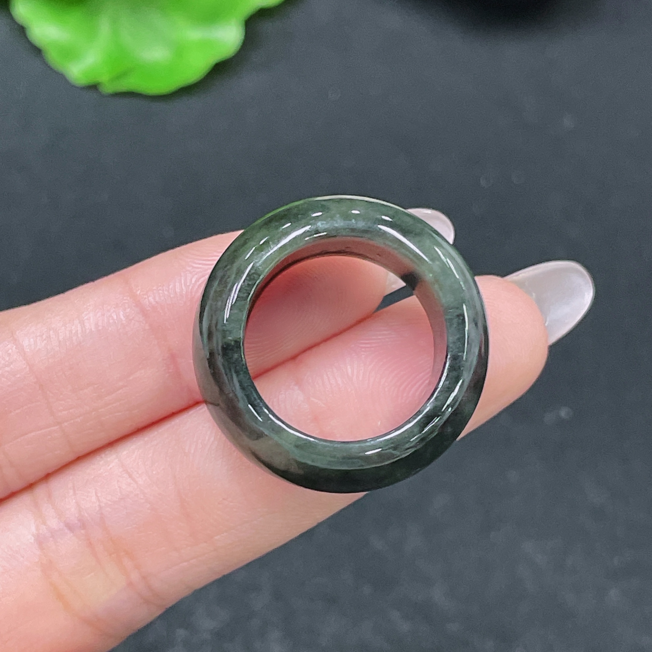 F35138412 Jadeite Ring Total Weight Approx.8.74g Size 14