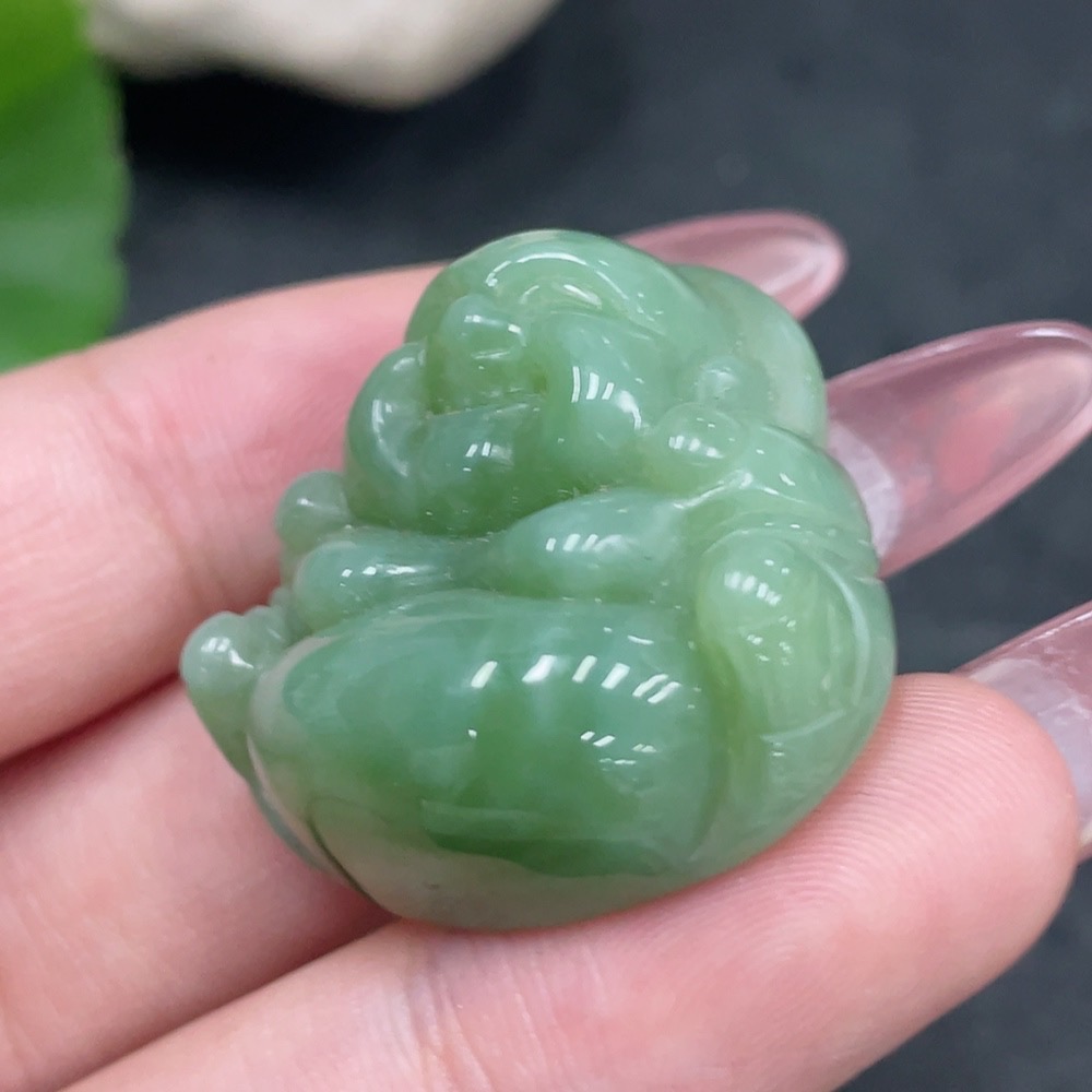 H34959758 Hetian Jade Jasper Pendant    Buddha Figure    Total Weight Approx. 15.3g