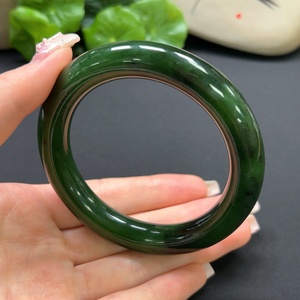 H41917062 和田玉圆条手镯 圈口59.3mm 总重约71.9g