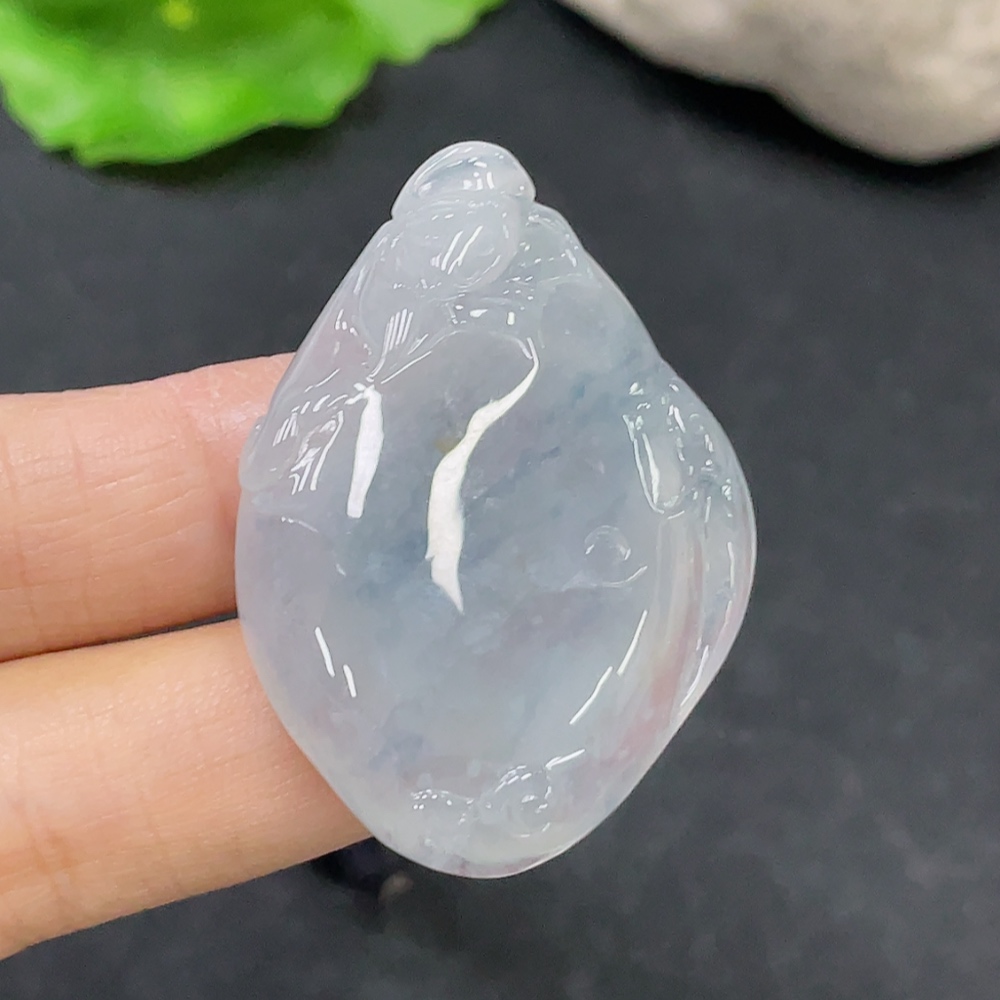 F31673560 Jadeite Pendant with Cord Total Weight Approx. 19.16g