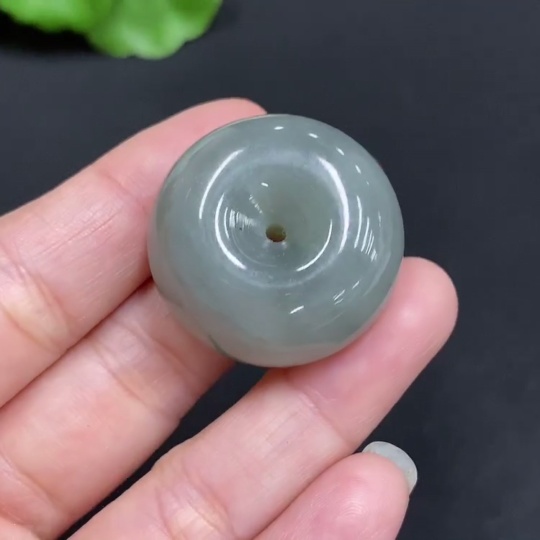 H34986183 Hetian Jade Pendant Peace Ring Total Weight Approx. 21.9g