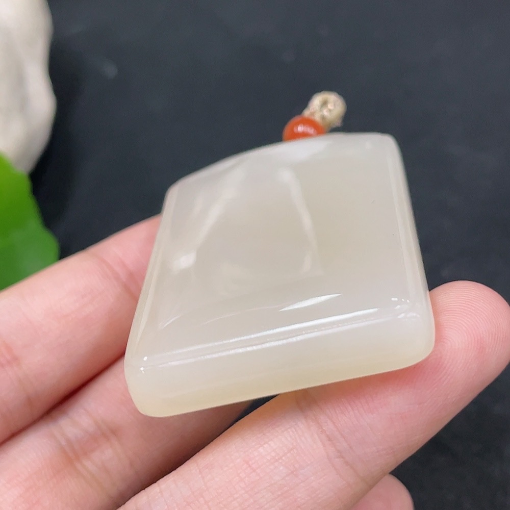 H30561575 Hetian Jade Pendant Plain Pendant