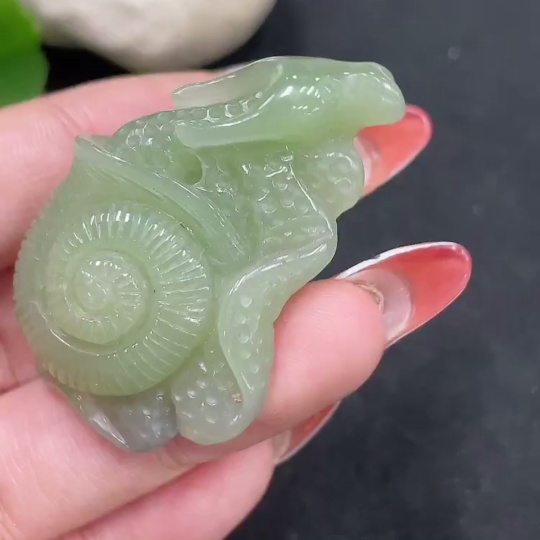 H34053203 Hetian Jade Pendant, Peaceful Life and Happy Work, Total Weight: about 25.2g