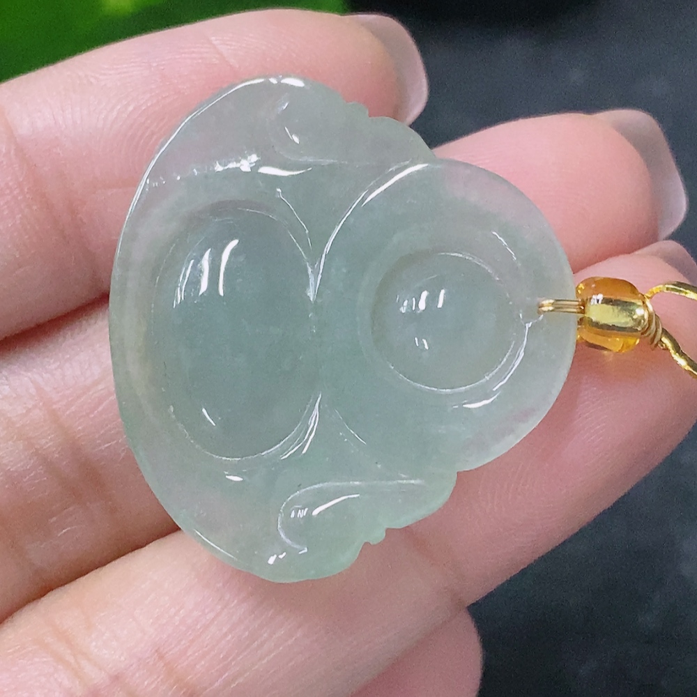 F34043651 Jadeite Pendant Buddha Non-Gold With Non-A Beads Total Weight Approx. 5.95g