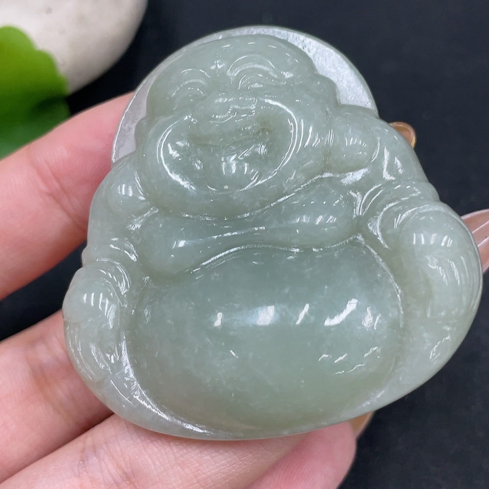 H31664331 Hetian Jade Pendant Buddha Total Weight Approx. 38.6g
