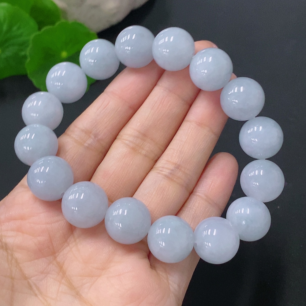 F28181646 Jadeite Bead Necklace Approx 13.3mm Total Weight Approx 64.7g