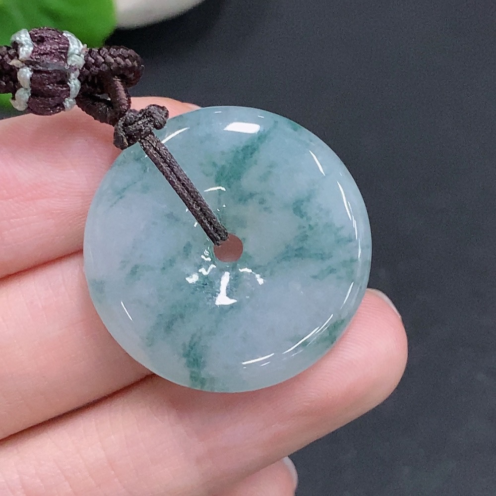 F34961504 Jadeite Peace Knot Total Weight Approx. 11g (Including Rope Weight)