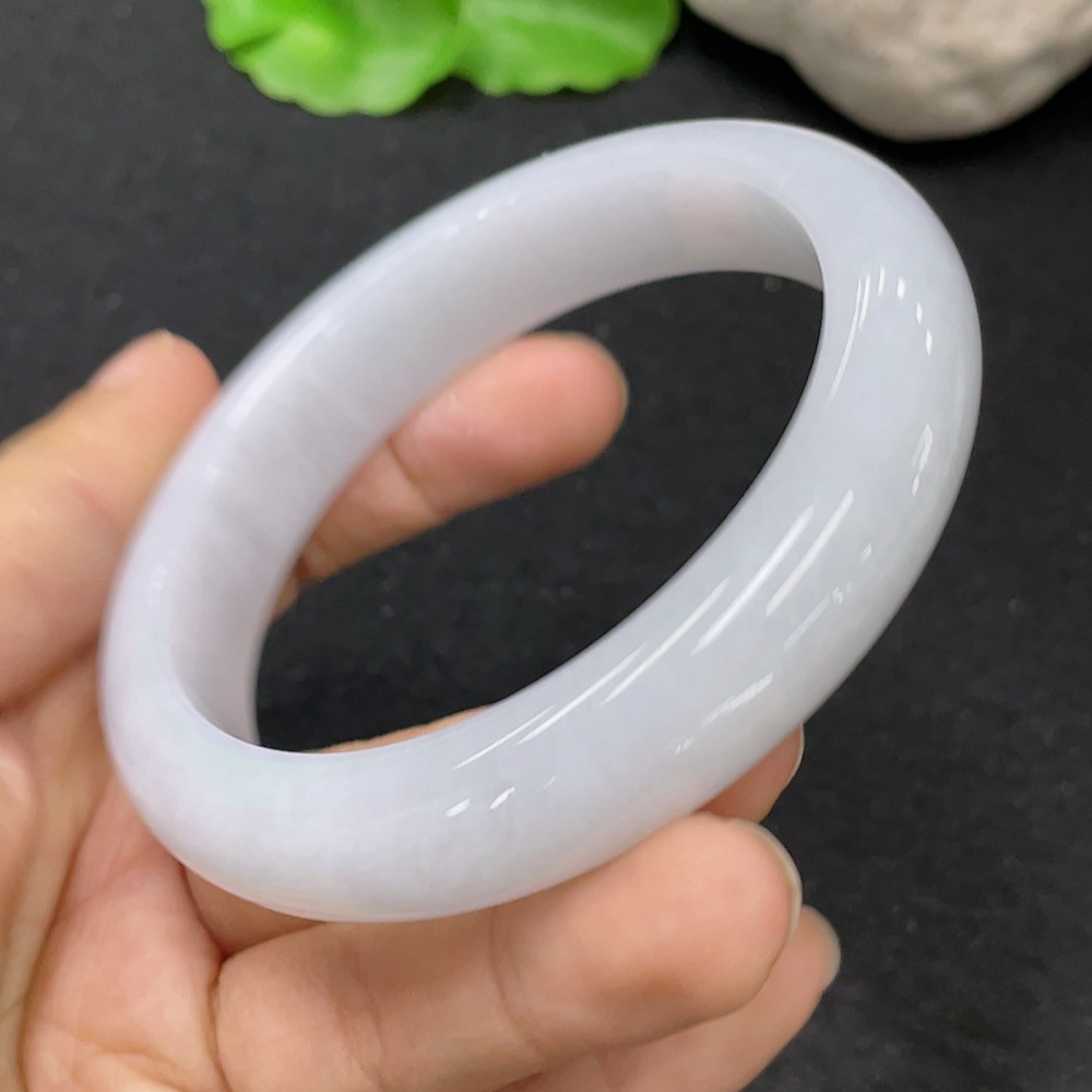 F31613116 Jadeite Round Bangle Size 55.7 Total Weight Approx. 58.46g