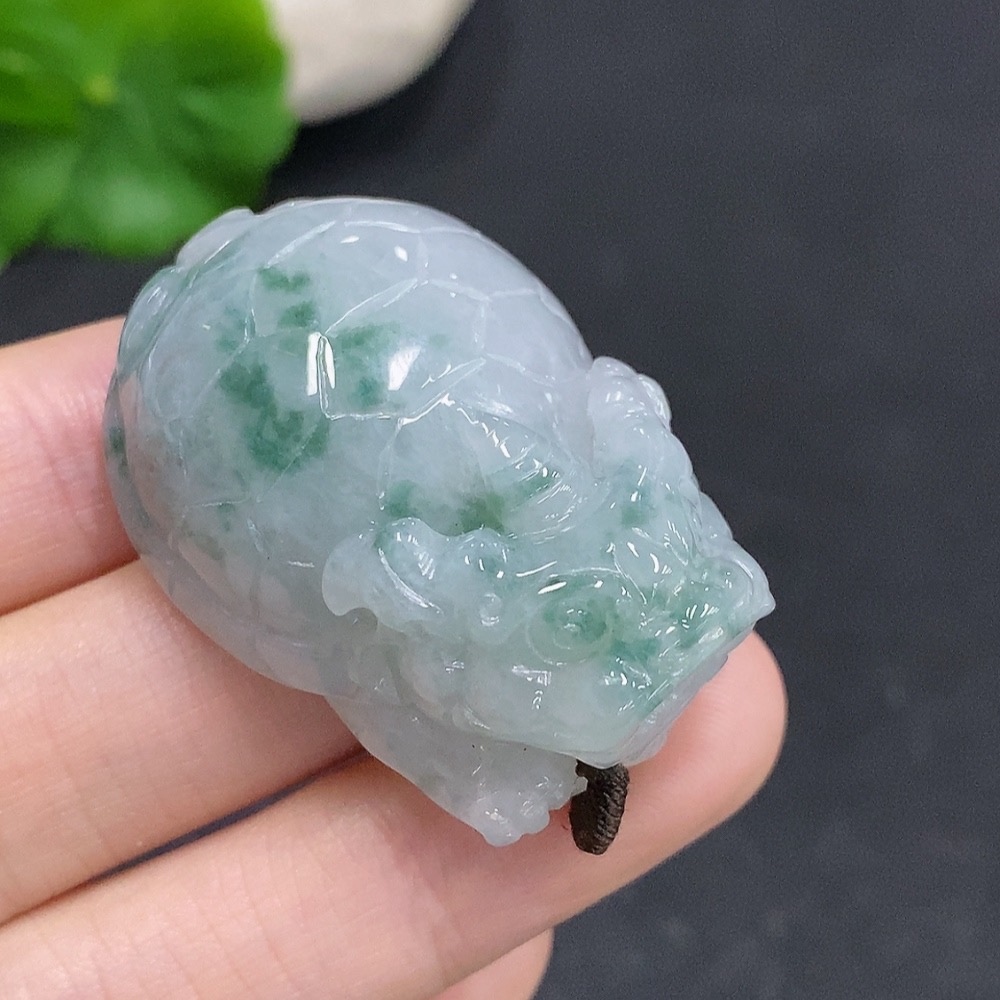 F33876480 JadeiteDragon Turtle Pendant Total Weight Approximately 33.8g