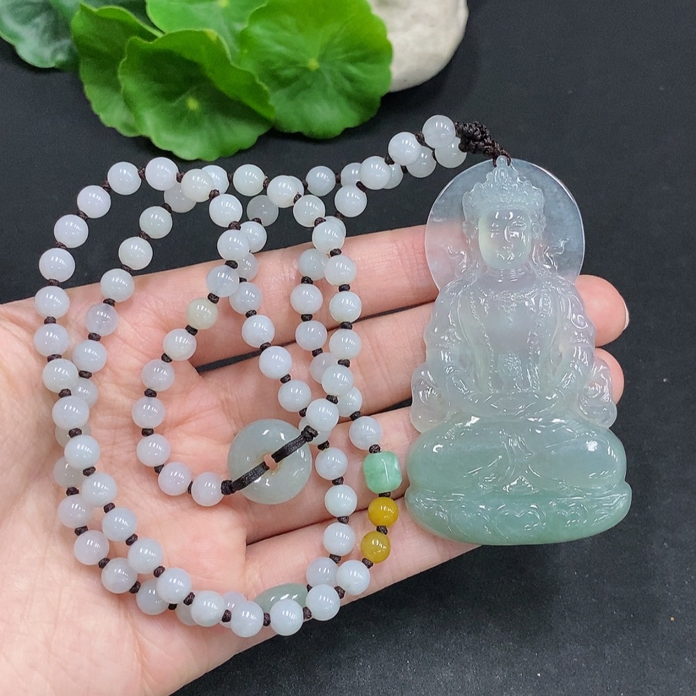 F34968972 Jadeite Tara Pendant